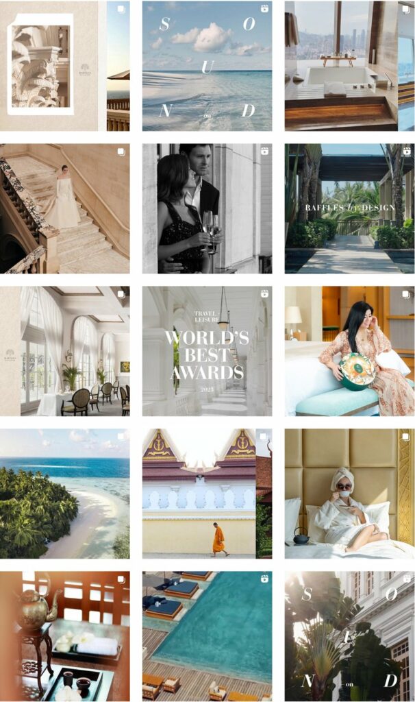 raffles hotel instagram social media management [rpz] agency