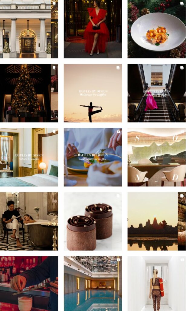 raffles instagram grid